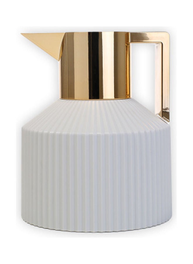 TAVOLO Stainless Steel Thermos Flask White/Gold 1Liters
