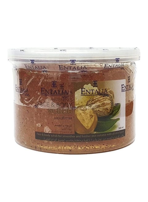 Whitening Face & Body Scrub Shea Butter Brown 300ml
