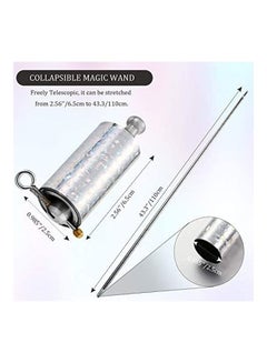 Gejoy 2-Piece Metal Appearing Cane Magic Wand Set  - Image 2