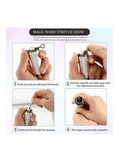 Gejoy 2-Piece Metal Appearing Cane Magic Wand Set  - Image 3