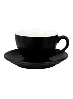 MIBRU Coffee Cup With Saucer Black 13x6x11cm  - Image 1