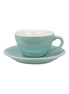 MIBRU Coffee Cup With Saucer Blue 150ml  - Image 1