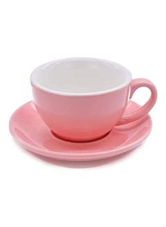 MIBRU Coffee Cup With Saucer Pink 150ml  - Image 1