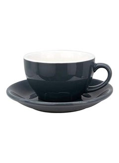 MIBRU Coffee Cup With Saucer Grey 200ml  - Image 1