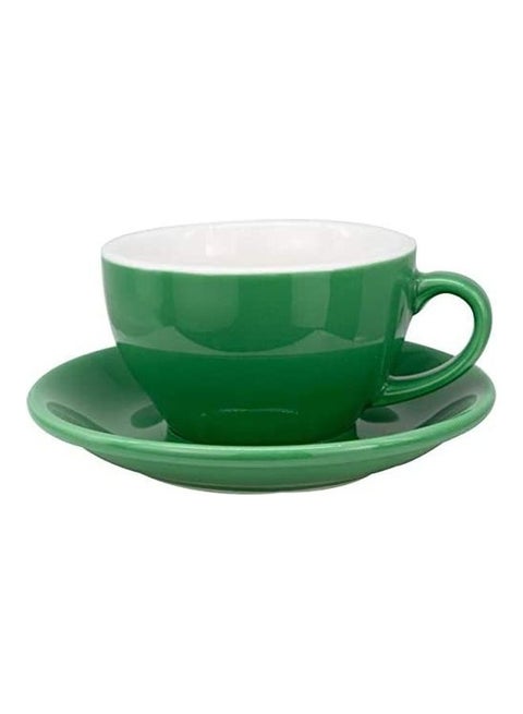 Coffee Cup With Saucer Green 200ml