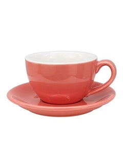 MIBRU Coffee Cup With Saucer Pink 250ml  - Image 1