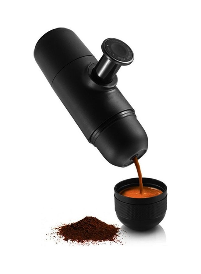 Portable Coffee Maker Manual Pressure Style Portable Coffee Maker Quick Coffee Machine for Travel, Home, Office Black Black 21x8x8cm - Image 3