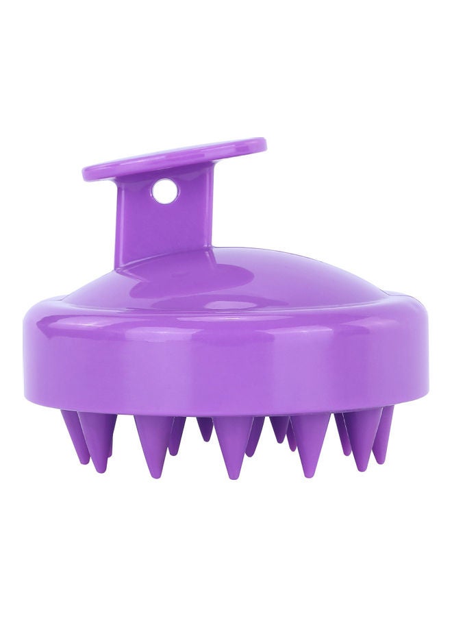 فرشاة سيليكون لغسل الشعر وتدليك فروة الرأس أرجواني - Image 1