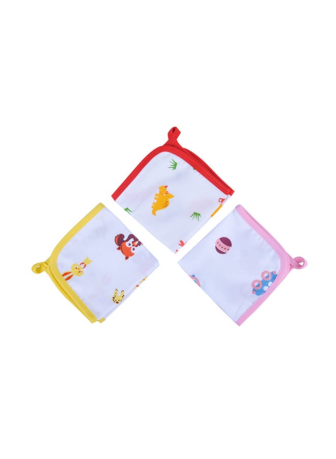 Wonder Wee - 3-Piece Various Print Baby Napkin Set - Image 1