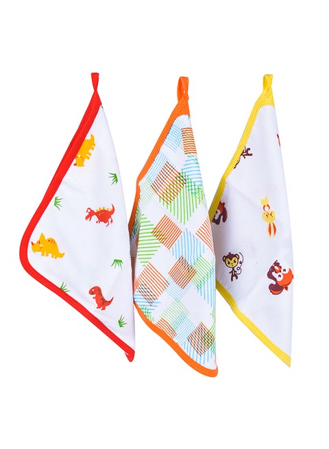 3-Piece Various Print Baby Napkin Set