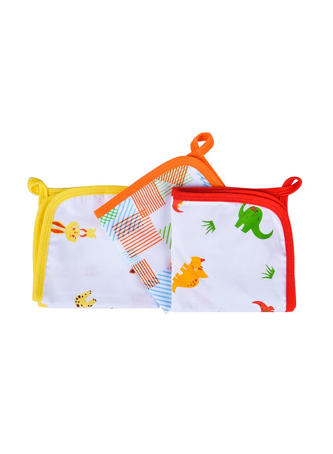 Wonder Wee - 3-Piece Various Print Baby Napkin Set - Image 1