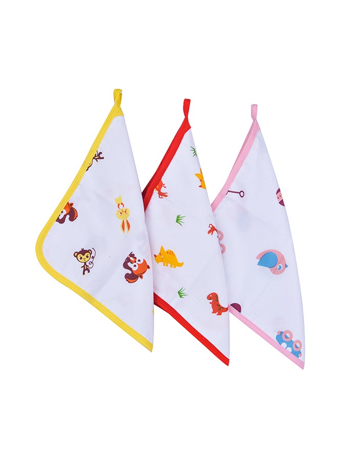 Wonder Wee - 3-Piece Various Print Baby Napkin Set - Image 1