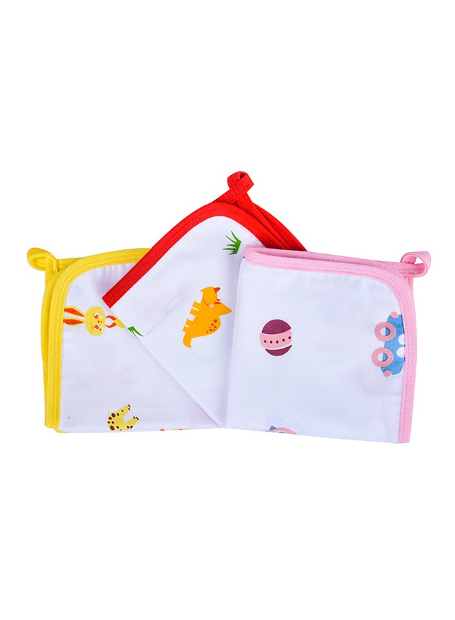 Wonder Wee - 3-Piece Various Print Baby Napkin Set - Image 1