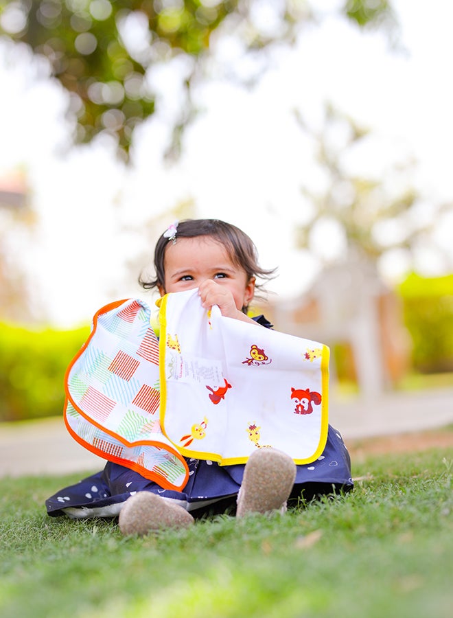 Wonder Wee - 3-Piece Various Print Baby Napkin Set - Image 1