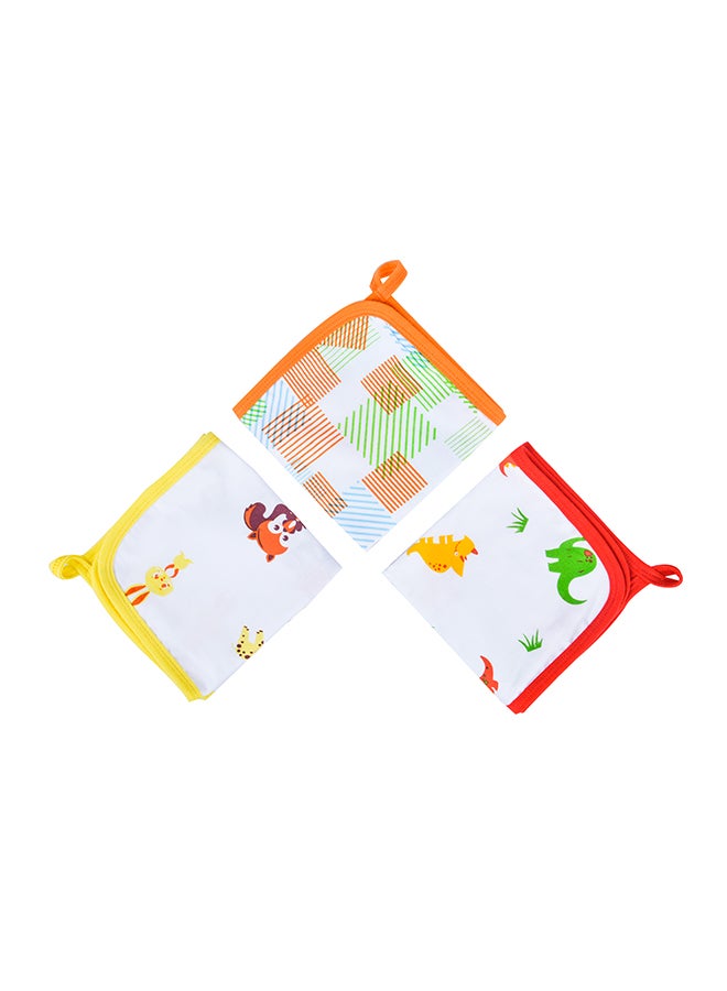 Wonder Wee - 3-Piece Various Print Baby Napkin Set - Image 1