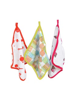 3-Piece Various Print Baby Napkin Set