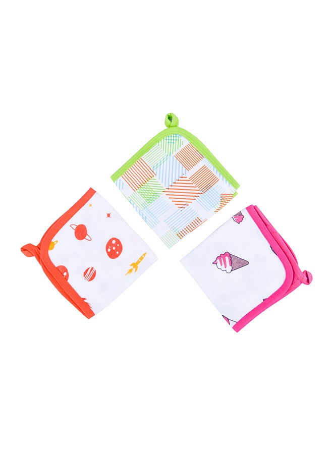 Wonder Wee - 3-Piece Various Print Baby Napkin Set - Image 1