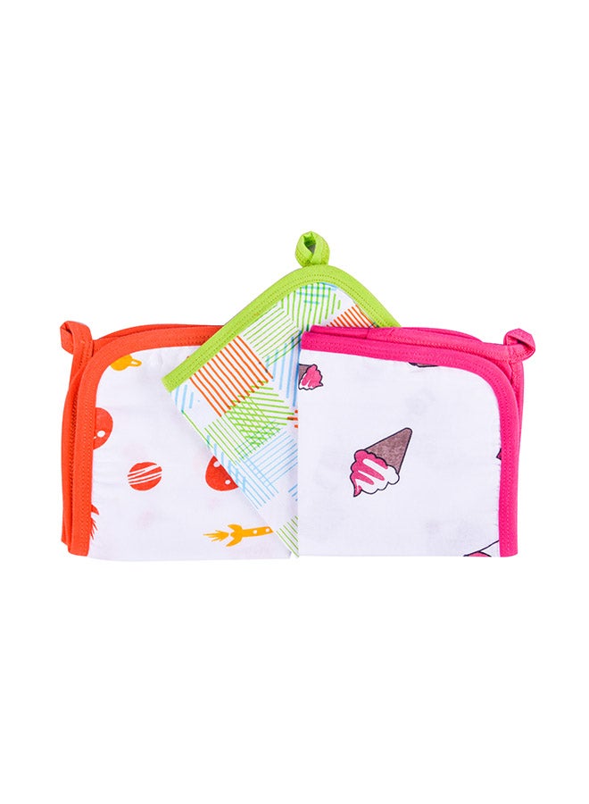 Wonder Wee - 3-Piece Various Print Baby Napkin Set - Image 1
