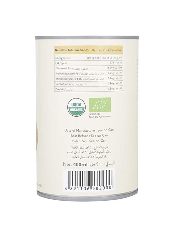 Earth's Finest Organic Coconut Milk 400ml  - Image 2