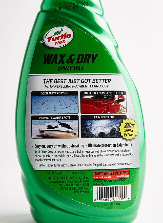 Turtle wax Wax & Dry Spray - Image 3