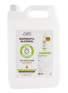 Isopropyl Alcohol Hand Sanitizer 75% Solution Moisturizing With Vitamin E Clear 5Liters