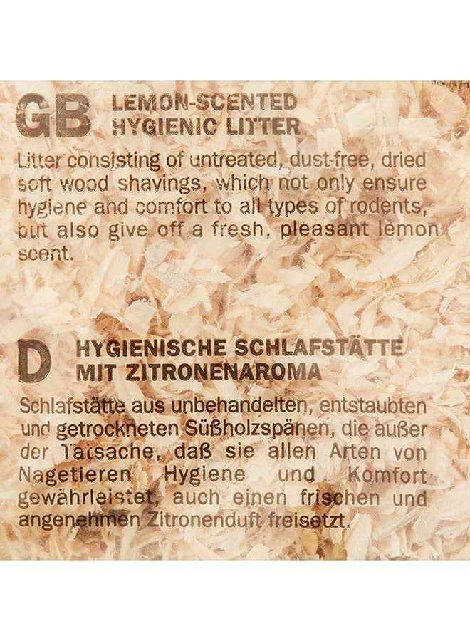 بادوفان غطاء سرير Wood Chips للحيوانات الأليفة الصغيرة برائحة الليمون 1كيلوجرام - Image 3
