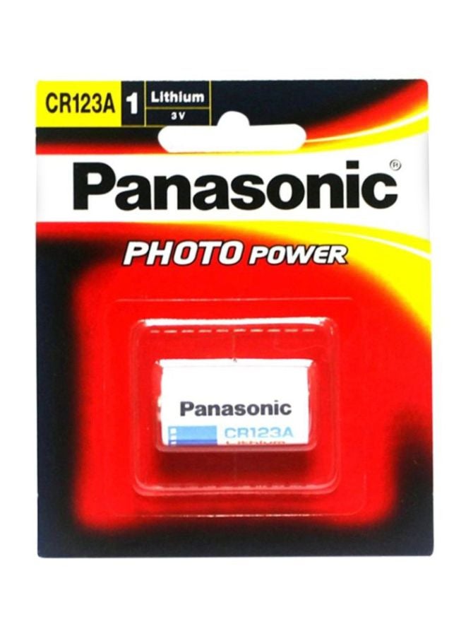 Panasonic CR123 Photo Power Lithium Battery White/Blue