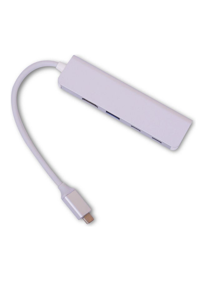 Generic - Type C Hub 4 In 1 Hdmi-Usb 3.0-Type C S-1660 White - Image 1