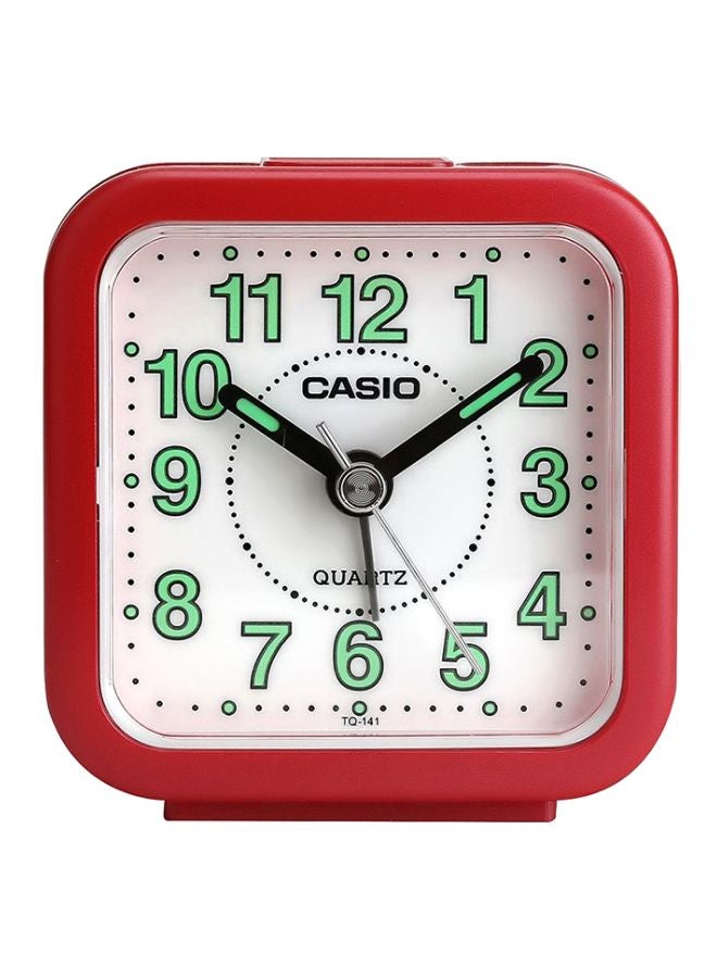 CASIO - Analog Alarm Desk Clock Red/Black/Green 6.7x6.4x3.4cm - Image 1