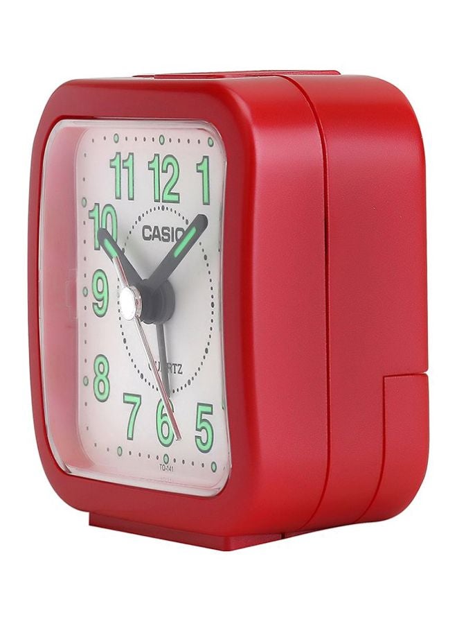 CASIO - Analog Alarm Desk Clock Red/Black/Green 6.7x6.4x3.4cm - Image 1