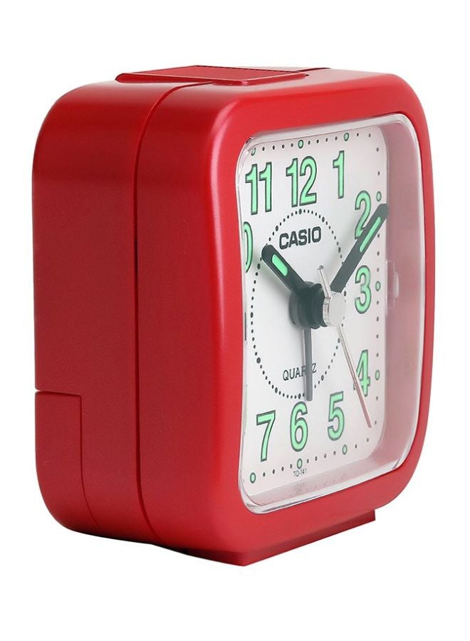 CASIO - Analog Alarm Desk Clock Red/Black/Green 6.7x6.4x3.4cm - Image 1