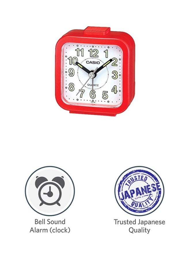 CASIO - Analog Alarm Desk Clock Red/Black/Green 6.7x6.4x3.4cm - Image 1