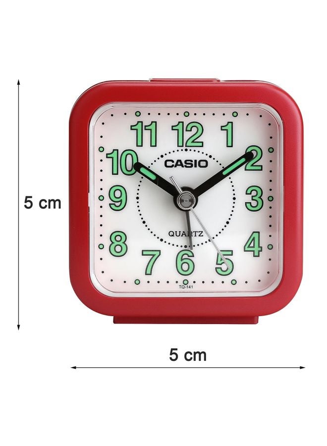 CASIO - Analog Alarm Desk Clock Red/Black/Green 6.7x6.4x3.4cm - Image 1