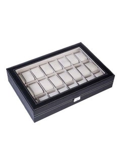 Watch Box 24 Slot PU Leather Top Glass Display Watch Storage Jewllery Case Organizer - v1621917830/N47595658A_5