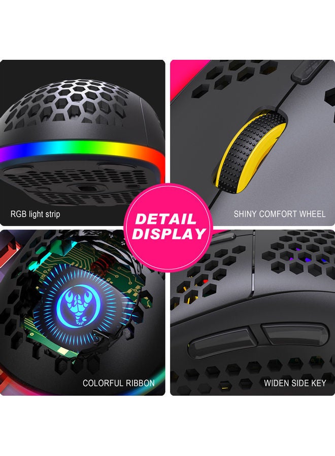 Rock Pow Adjustable DPI 2.4Ghz Wireless Gaming Mouse With USB Receiver - Image 5