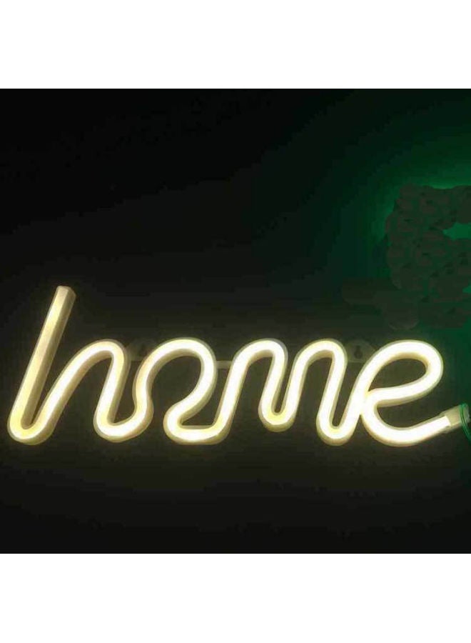 Neon LED Home Sign Shape Wall Decorative Light Yellow  - Image 2