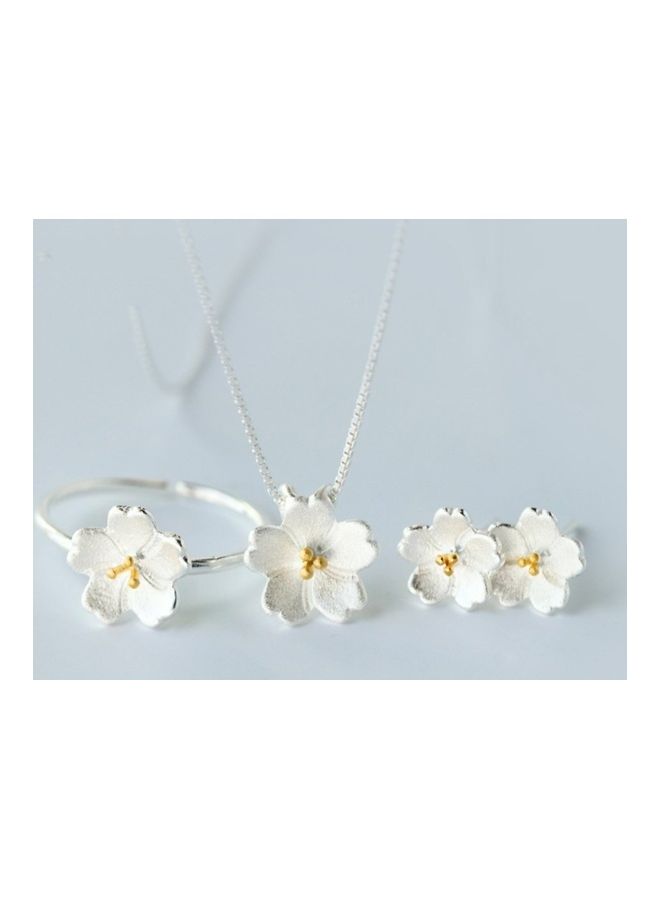 NIBEMINENT - Floral Designed Jewellery Set - Image 1