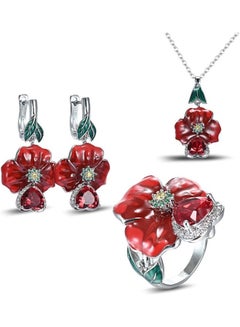 Floral Designed Jewellery Set