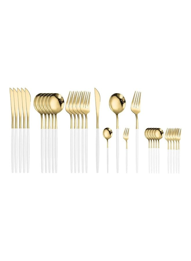 XiuWoo 30-Piece Cutlery Set Multicolour 