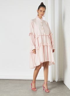 sister jane Oversized Midi Dress Pink  - Image 3