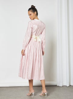 sister jane Pleated Midi Dress Pink  - Image 2