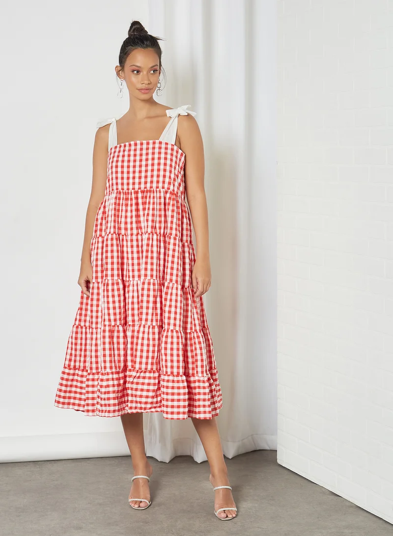 sister jane Gingham Midi Dress