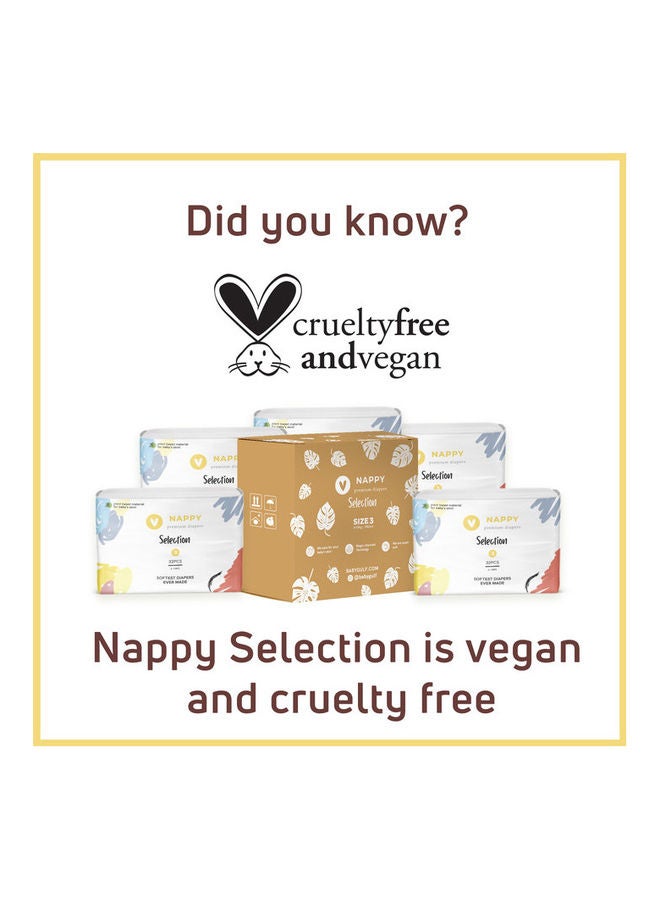 NAPPY Selection - Premium Diapers, Size 2, 4-8 Kg, 20 Diaper - Image 1