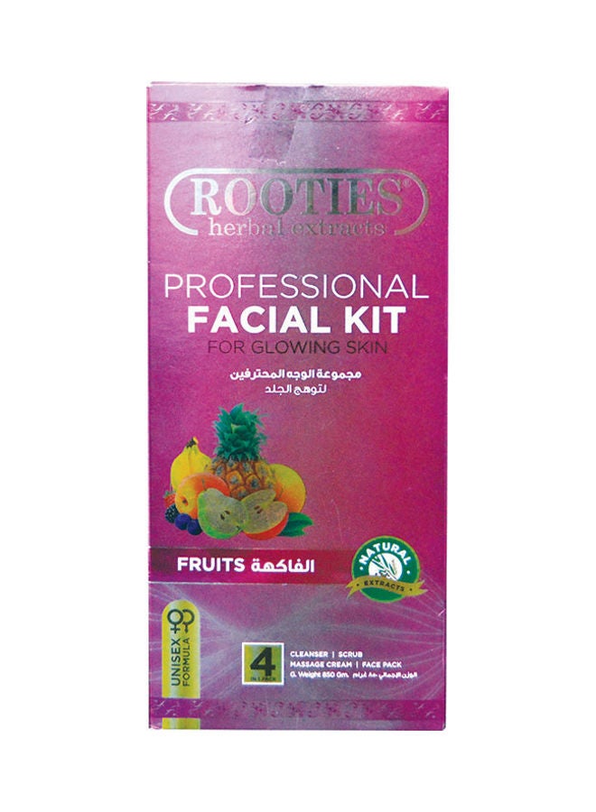 ROOTIES Herbal Extracts Professional Facial Kit Skin Glowing 4in1 Pack Fruits 850grams - Image 1