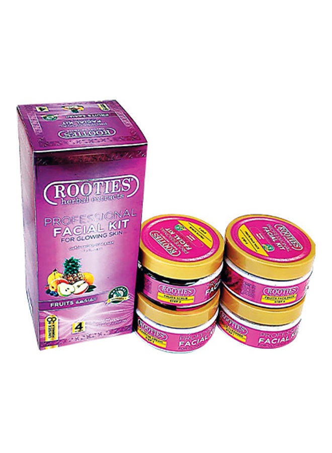 ROOTIES Herbal Extracts Professional Facial Kit Skin Glowing 4in1 Pack Fruits 850grams - Image 2