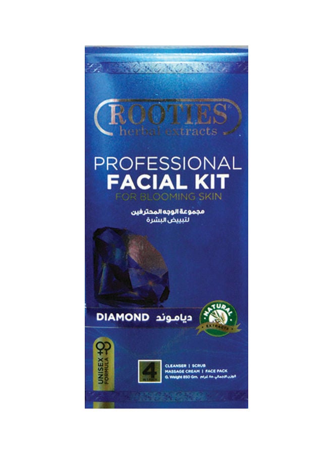ROOTIES Herbal Extracts Professional Facial Kit Blooming Skin 4in1 Pack Diamond 850grams - Image 1