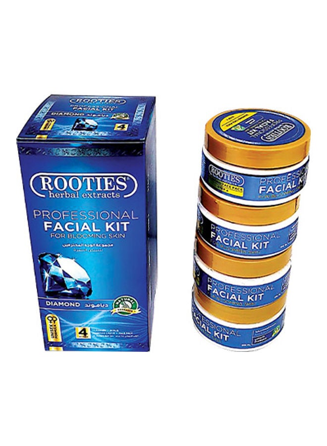 ROOTIES Herbal Extracts Professional Facial Kit Blooming Skin 4in1 Pack Diamond 850grams - Image 2
