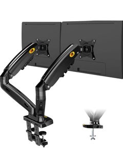 NB NORTH BAYOU Dual Arm Mount For 17-27-Inch Monitor Black  - Image 1