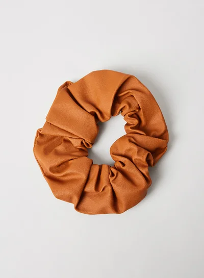 VERO MODA Basic Lousie Scrunchie Cognac