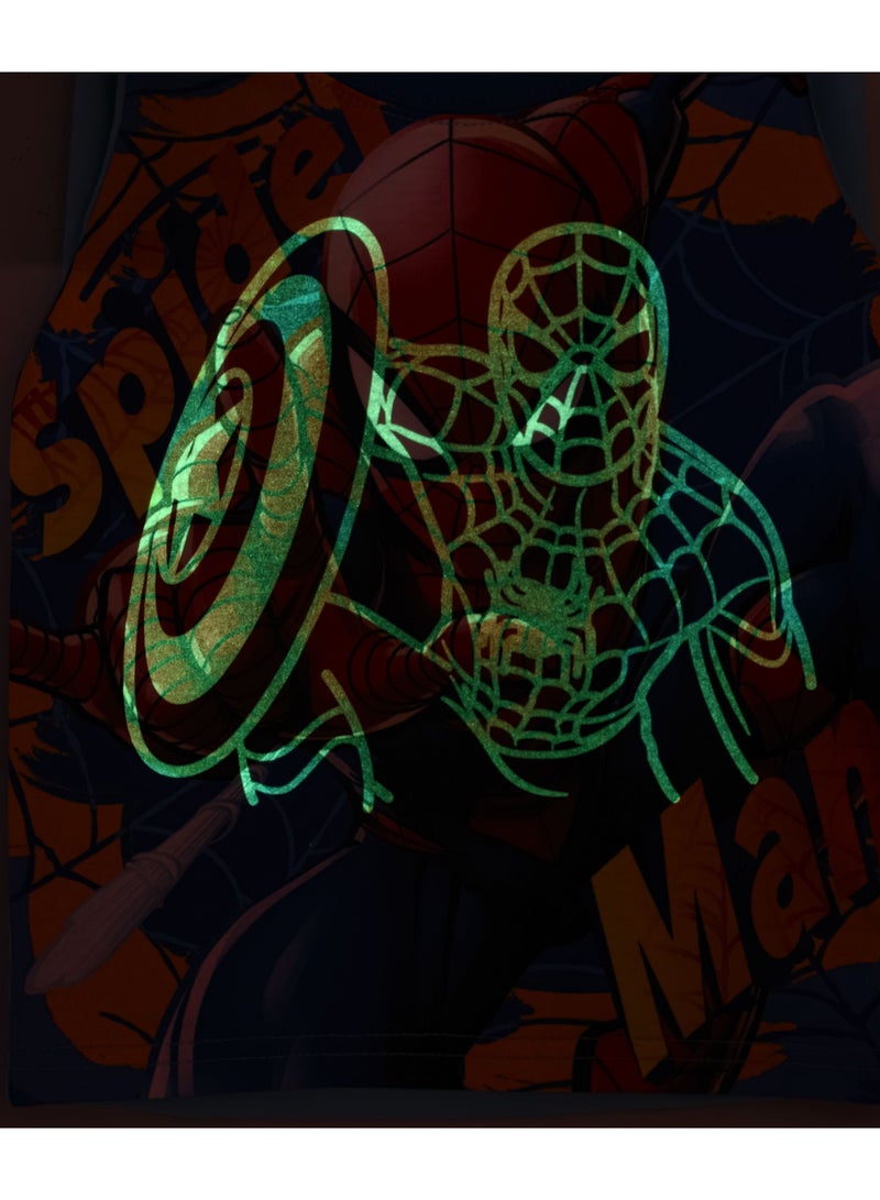 babyqlo Spiderman Printed Glow In The Dark  Pyjama Set Multicolour  - Image 4